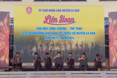 Trường THCS Phạm Hồng Thái tham gia Liên hoan Văn hóa cồng chiêng – Thể thao các buôn đồng bào dân tộc thiểu số huyện Ea Kar lần thứ II, năm 2024