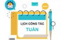 Lịch công tác tuần (từ ngày 10/03/2025 – 16/03/2025)