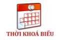 Thời khóa biểu thực hiện từ ngày 03/03/2025